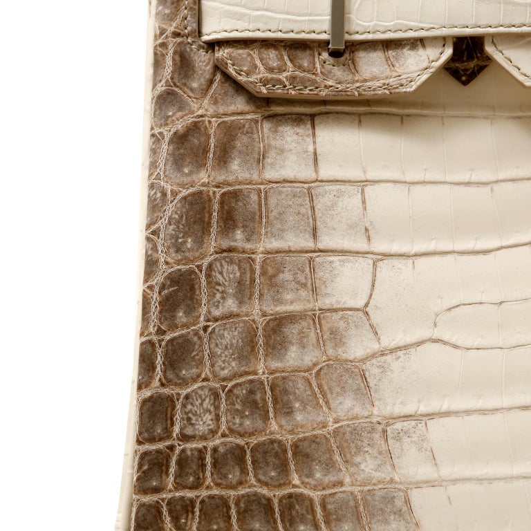 Hermès Birkin Bag 30cm Himalayan Crocodile with Diamond Encrusted Hardware