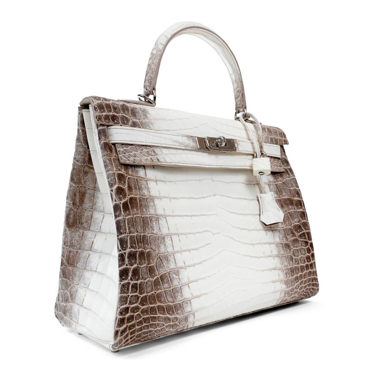 Hermès Himalayan Crocodile 35 cm Special Edition Kelly For Sale at 1stDibs  | hermes himalayan kelly, himalyan kelly, kelly himalayan price