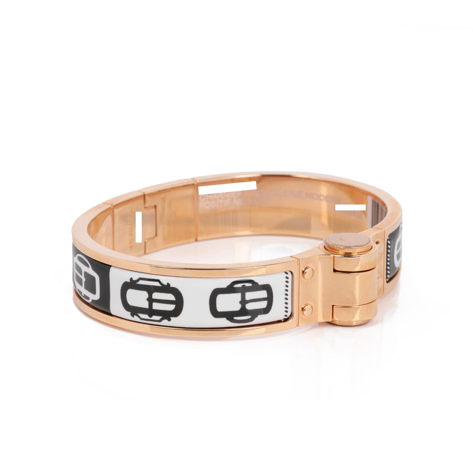 Contemporary Hermes Hinged Bracelet