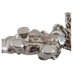 Porte-clés Hermès Hippopotamus Silver Keychain 2005