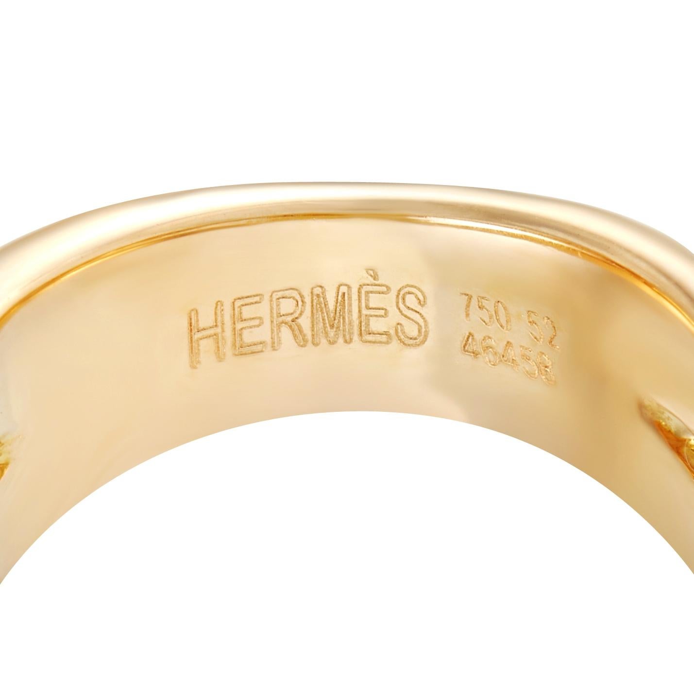 hermes gold ring
