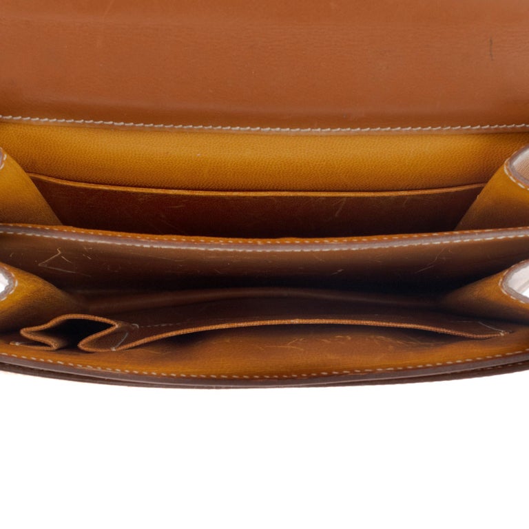 Hermès Hobo bag in gold calfskin leather with golden hardware ! at 1stdibs