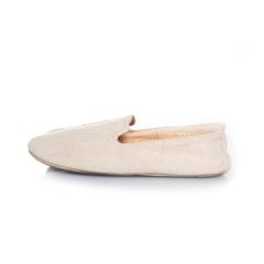 Hermes, Home canvas slippers in beige