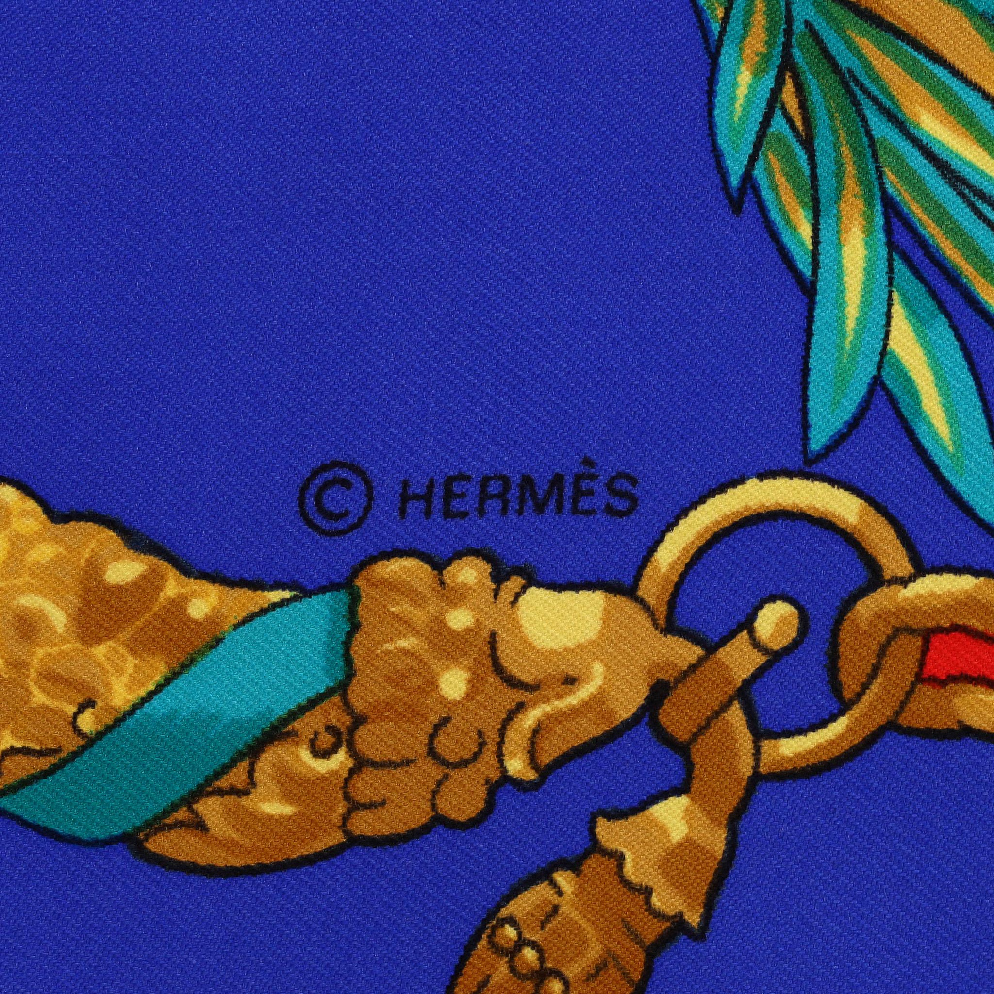Hermes Hommage A Charles Garnier Silk Scarf For Sale 1