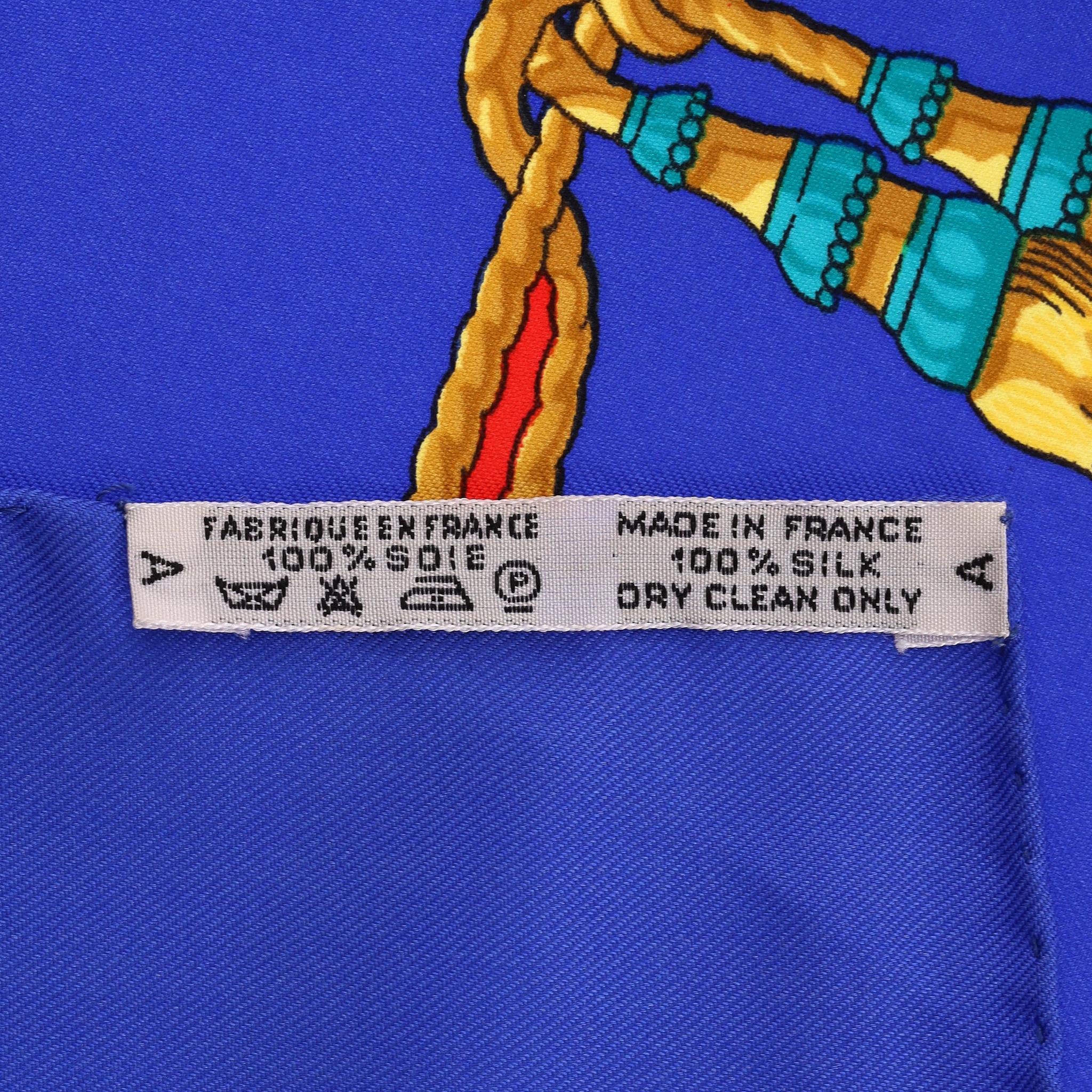 Hermes Hommage A Charles Garnier Silk Scarf For Sale 3