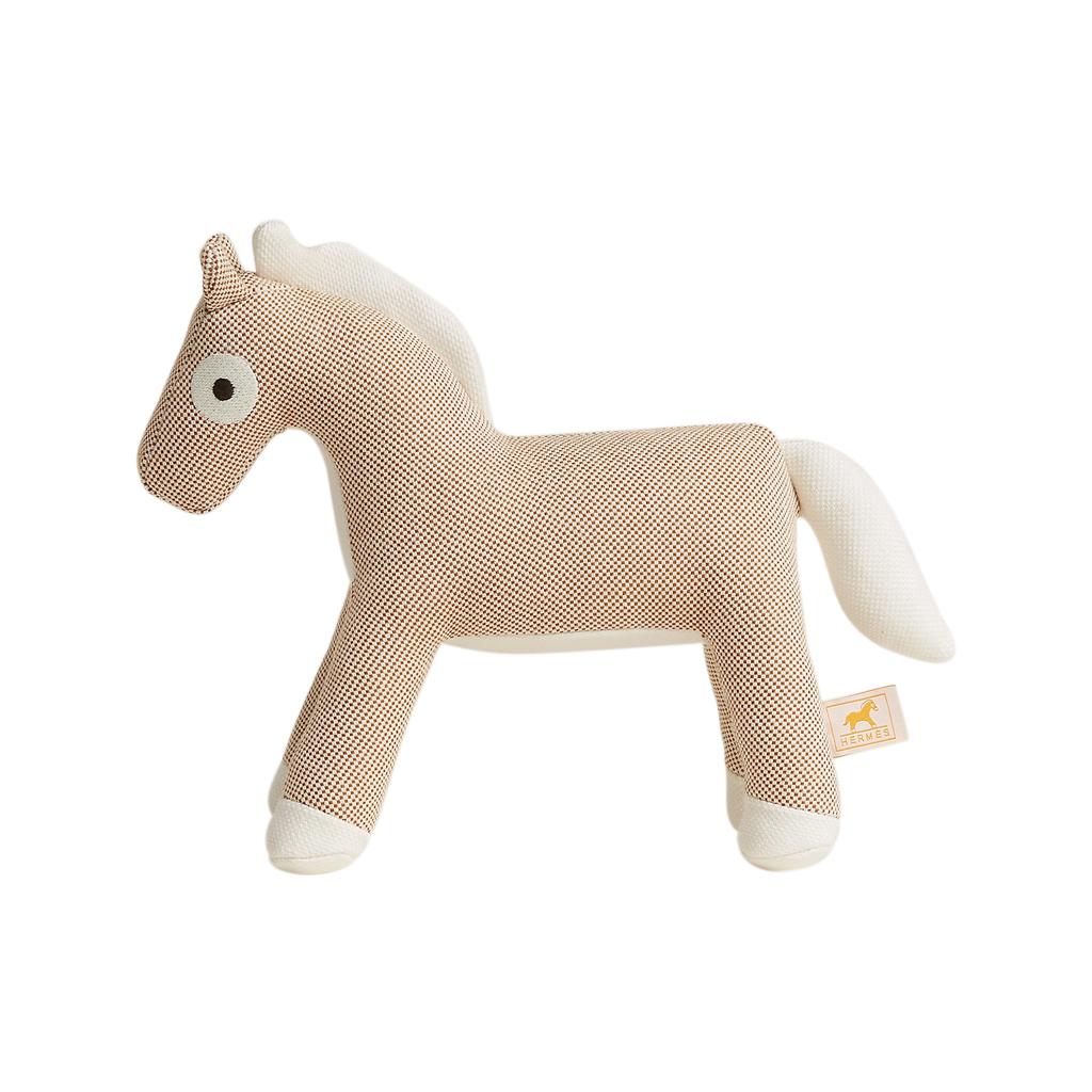Mightychic offers an Hermes Nestor Epopee Horse Plush Toy featured in Naturel.
H canvas cotton.
Delightful!
Designed by Jan Bajtlik.
A charming gift idea.
Fabric is 100% cotton with polyester filling.
New or Store Fresh Condition.
final sale

HORSE
