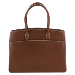 Hermes Horizontal White Bus Bag Leather 30