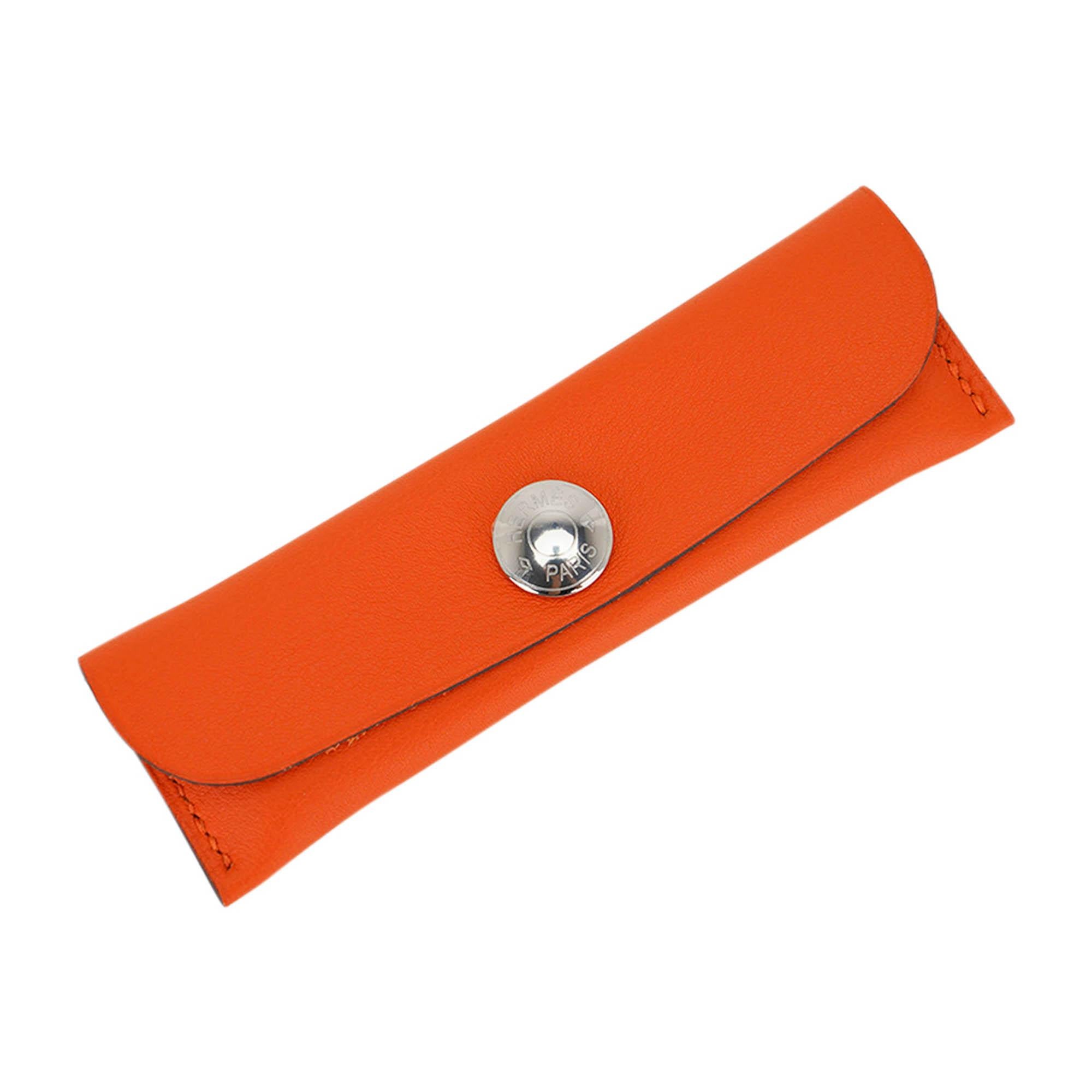 Hermes Horn Kamm mit Orange Swift Ledertasche für Damen oder Herren im Angebot