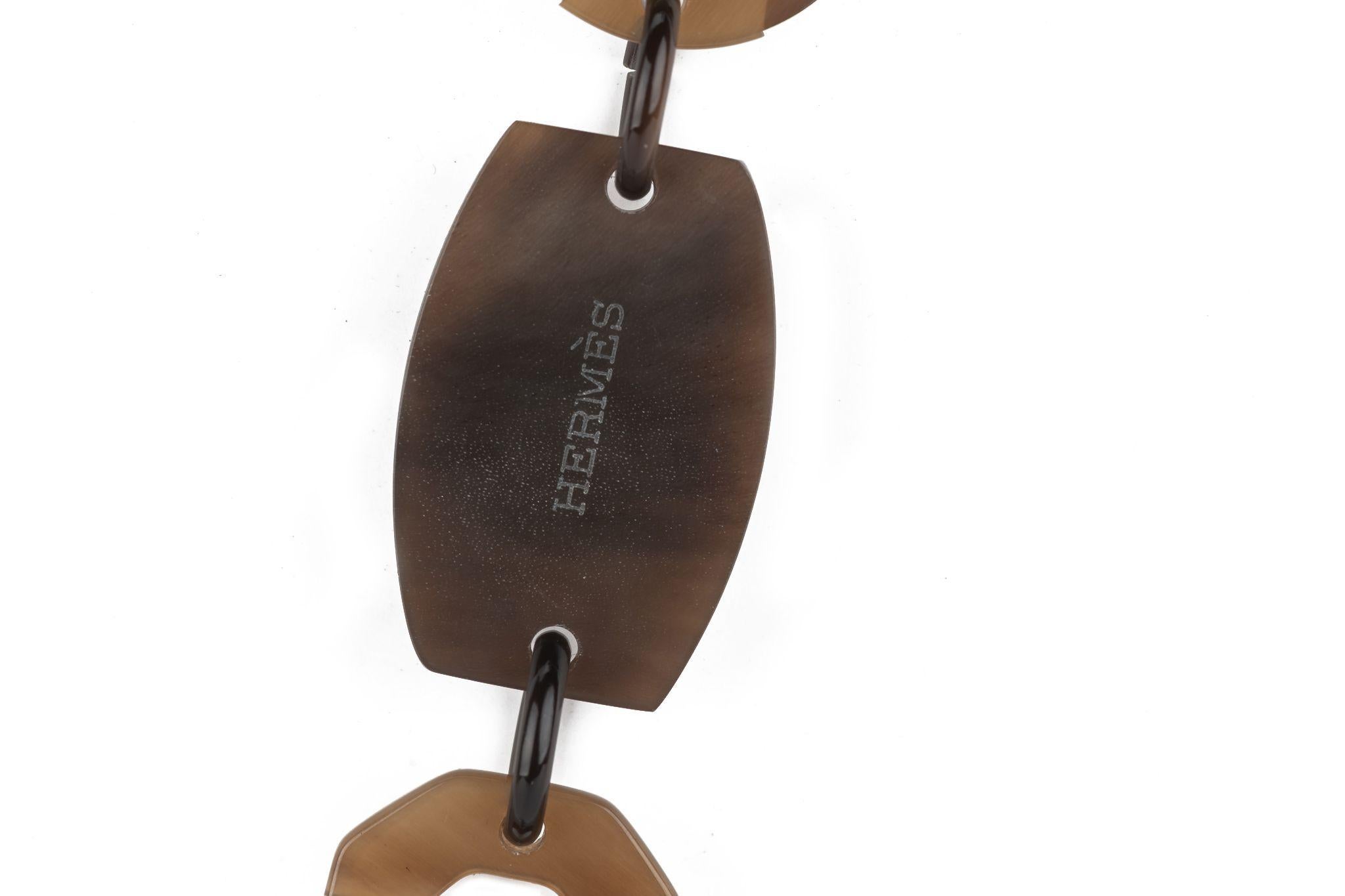 Hermès Horn Opus Long Necklace For Sale 2