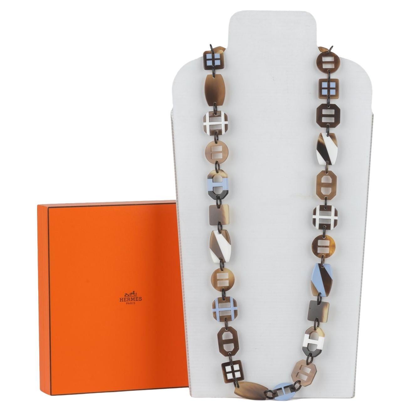Hermès Horn Opus Long Necklace For Sale