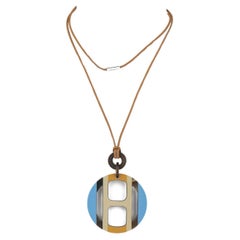 Collier à pendentifs en corne Hermès
