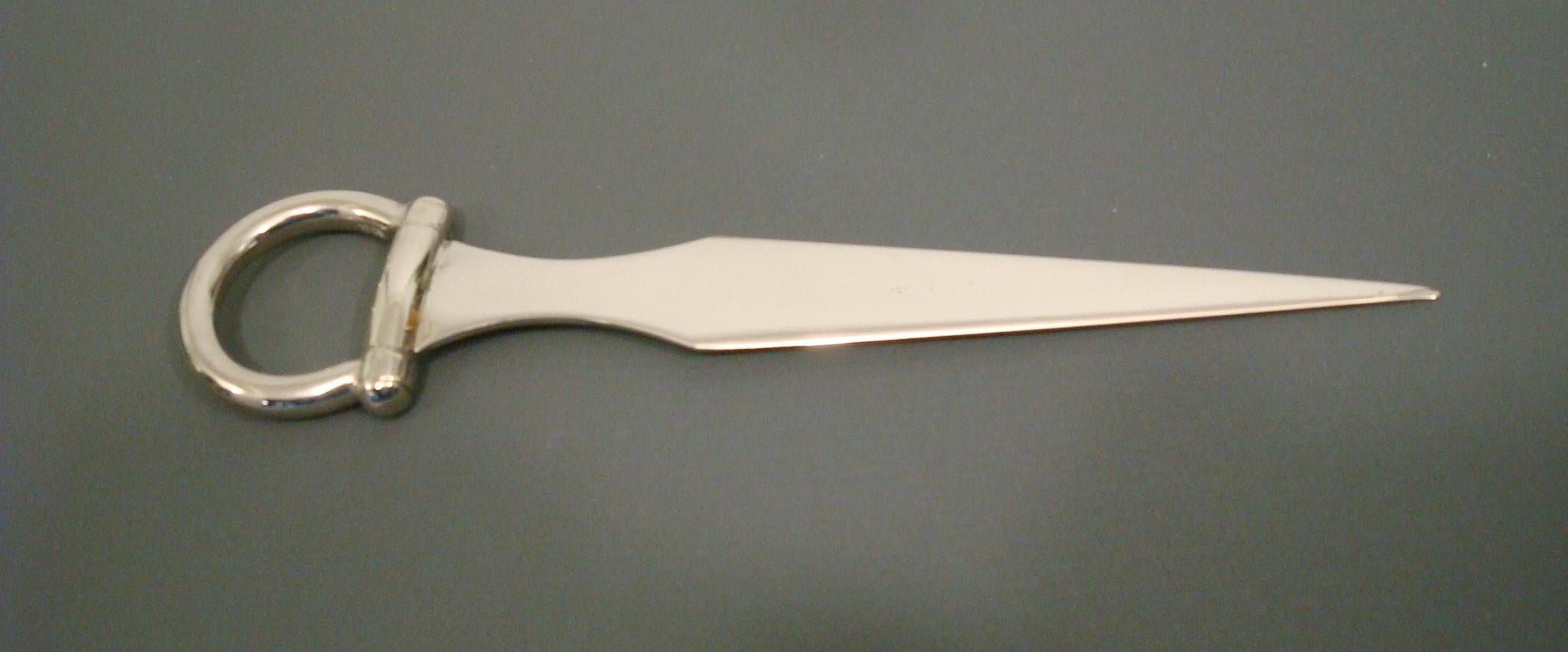 Hermes Pferd / Reiter Brieföffner, 1960er Jahre Frankreich (Französisch) im Angebot