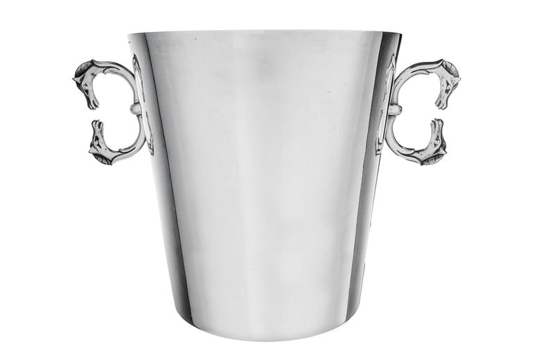 French Hermès Horse Head Champagne Bucket For Sale