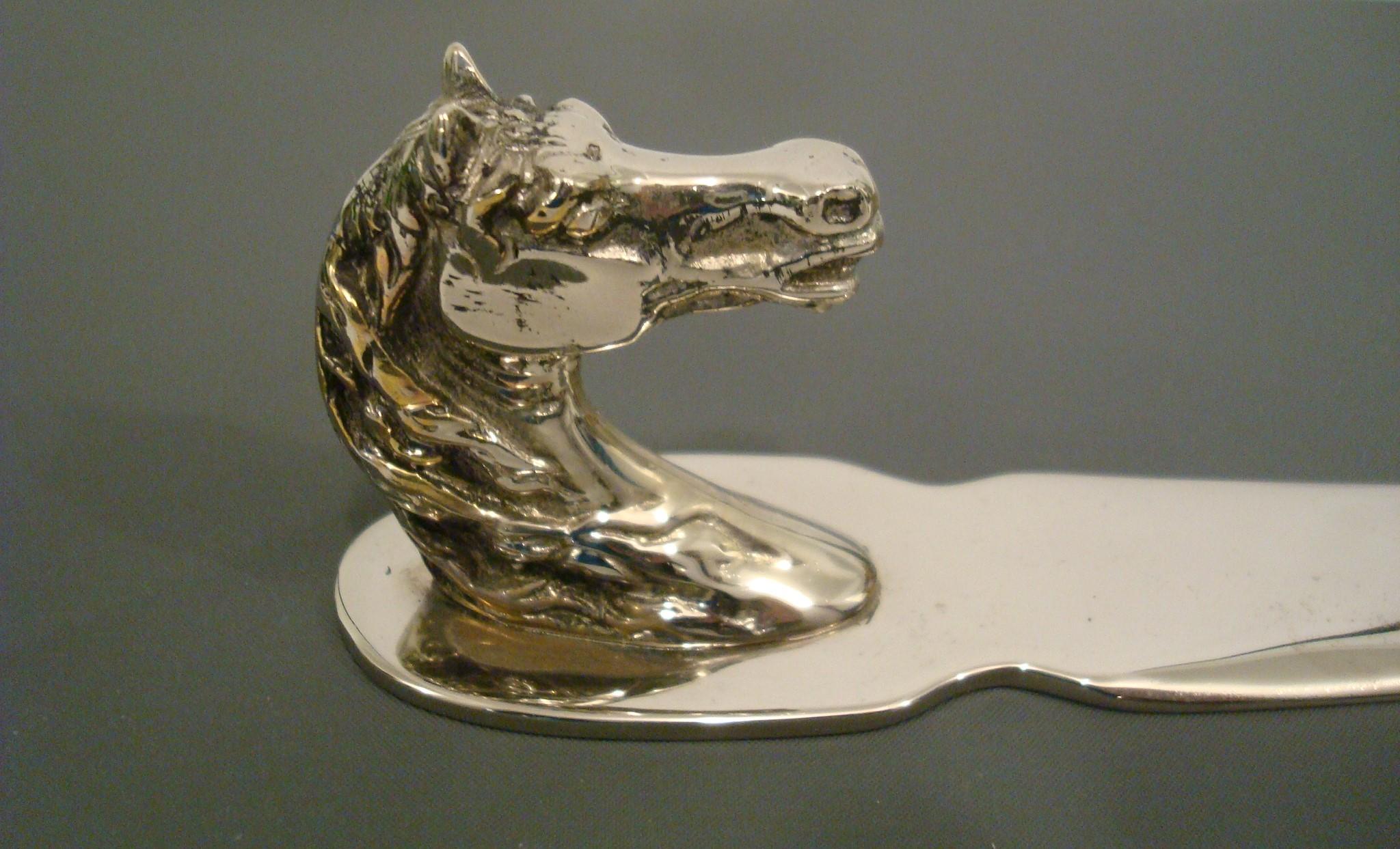 Hermes Pferdekopf / Reiter Brieföffner, 1960er Jahre Frankreich (Moderne der Mitte des Jahrhunderts) im Angebot
