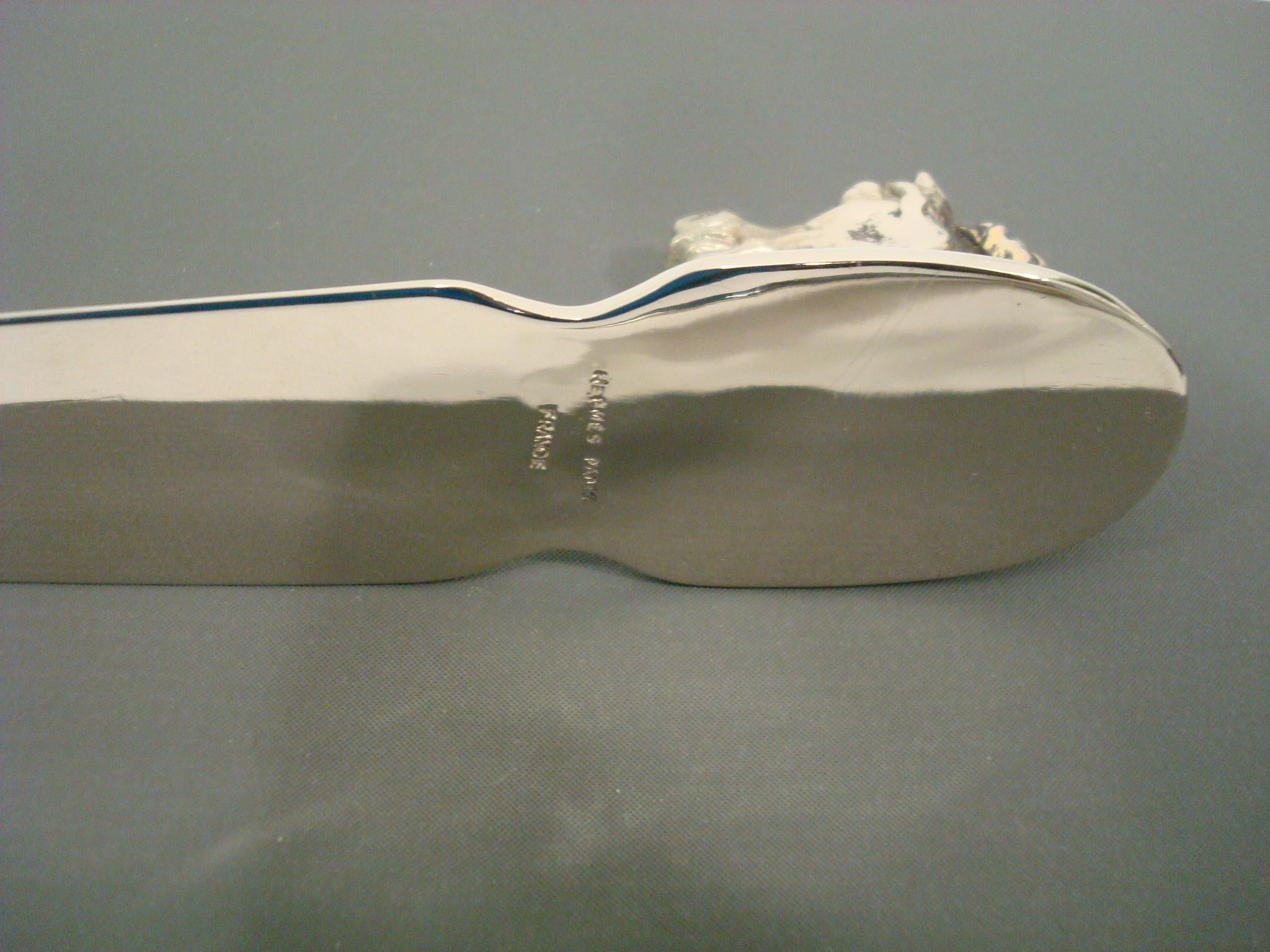 Hermes Pferdekopf / Reiter Brieföffner, 1960er Jahre Frankreich im Zustand „Gut“ im Angebot in Buenos Aires, Olivos