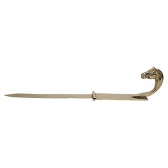 Hermes Horse Head / Equestrian Letter Opener, 1960s France