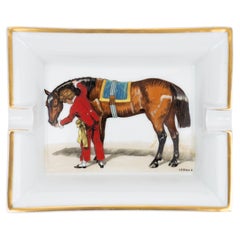Cendrier en porcelaine Hermès Horse LeDoux