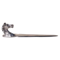 Hermès Brieföffner in Pferdeform „Ravinet d'Enfert“, Papiermesser, 20. Jahrhundert