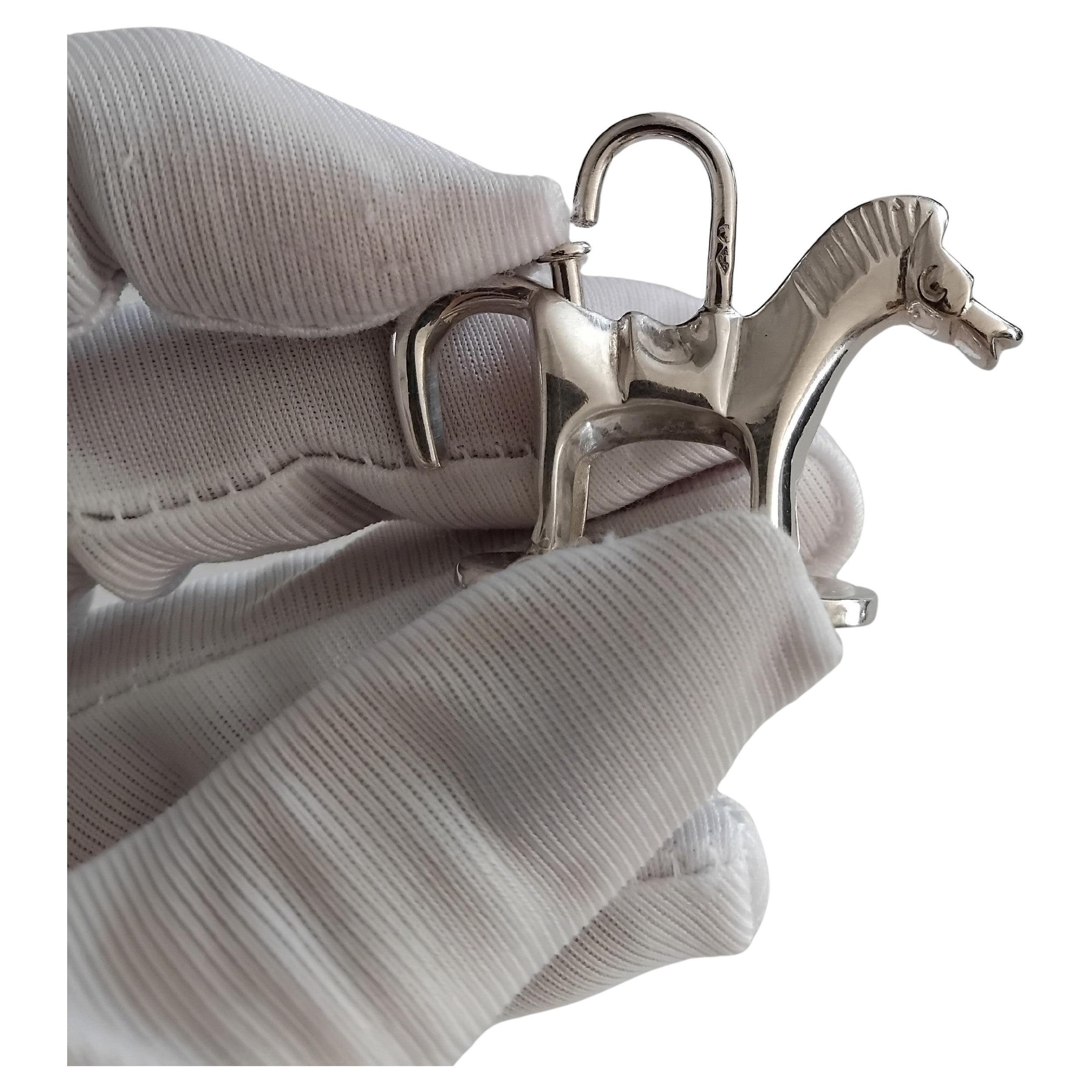 Hermès Horse On Wheels Padlock Charm for Kelly Birkin Special Issue 2000 For Sale 1