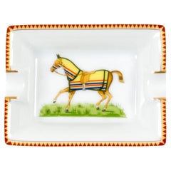 Hermes Horse Porcelain Mini Ashtray Organizer