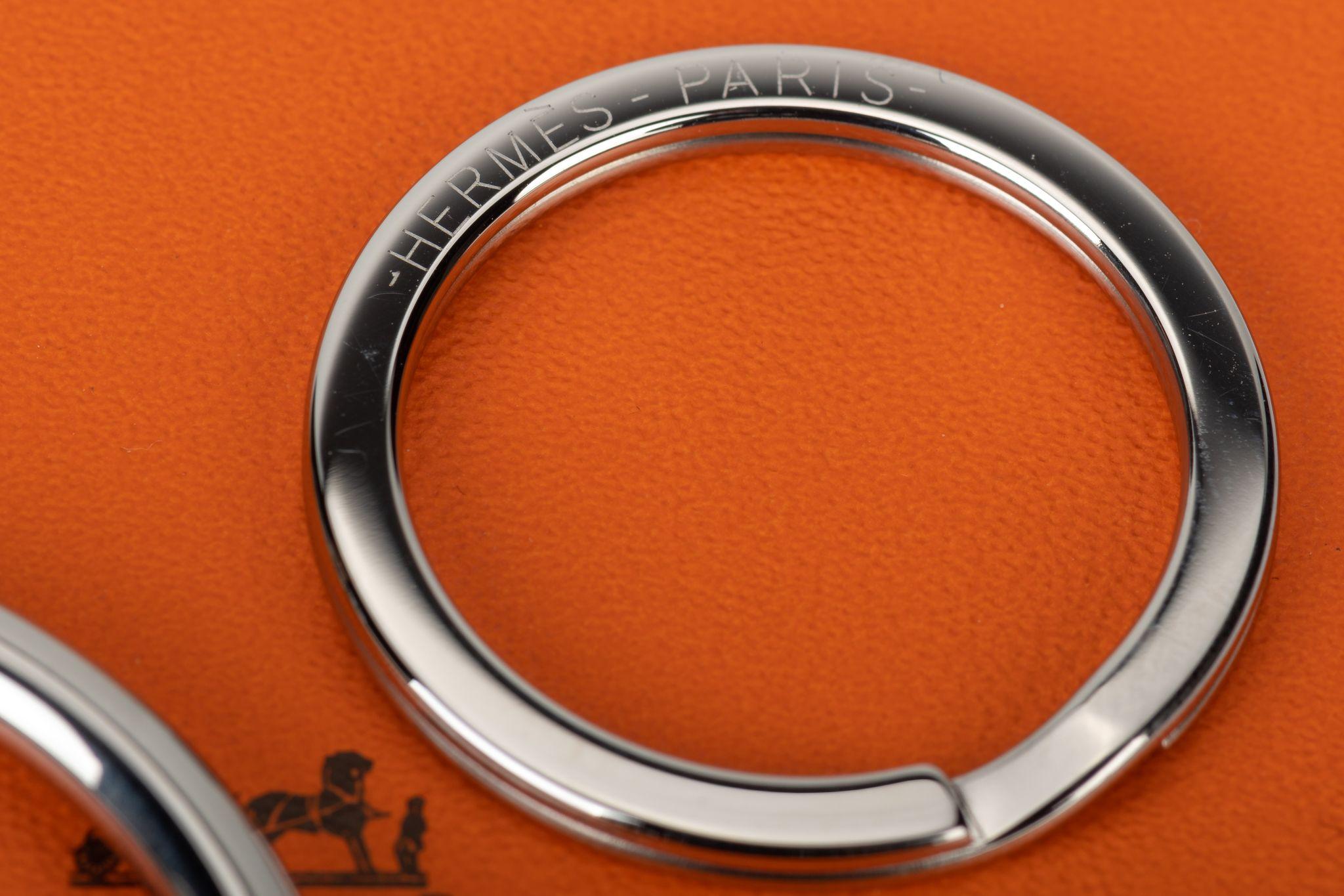 Hermès Horse -Ring Keychain Palladium 1
