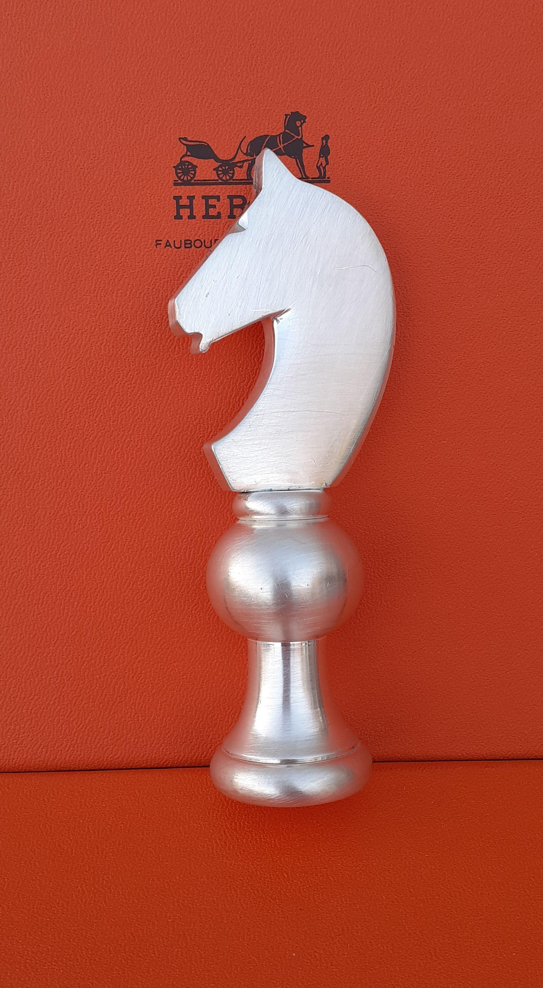 Exceptional Authentic Hermès Bottle Opener

Horse Shaped

Made by Ravinet d'Enfert for Hermès

Made in France

Made of silver-tone Metal

