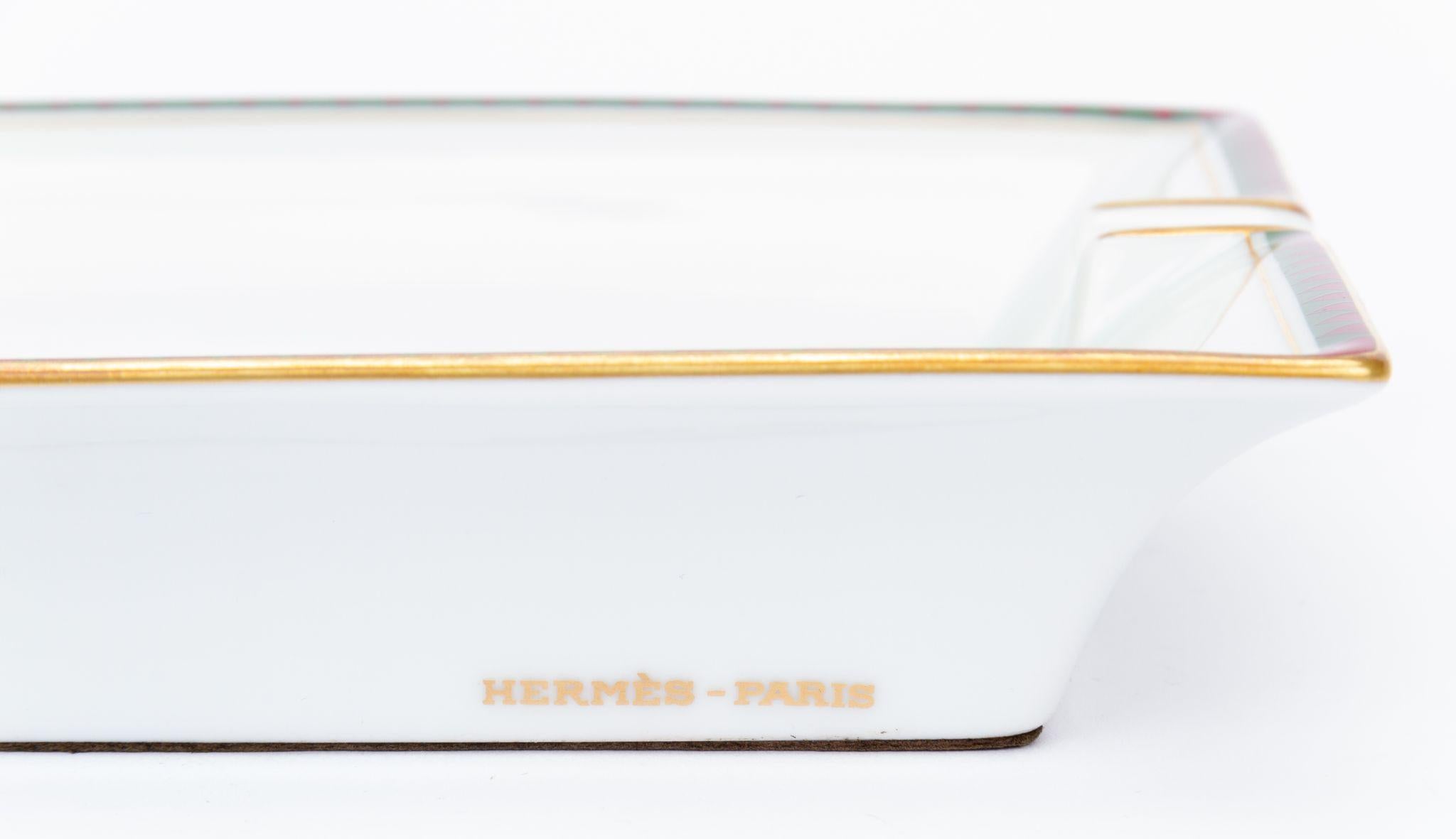 Posacenere con coperta a strisce di cavallo di Hermès In condizioni ottime in vendita a West Hollywood, CA