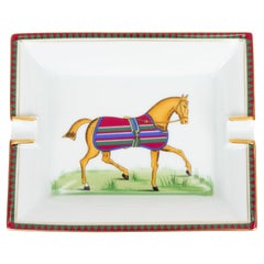 Hermès Horse Stripe Blanket Ashtray Hermès Horse Stripe Blanket Ashtray