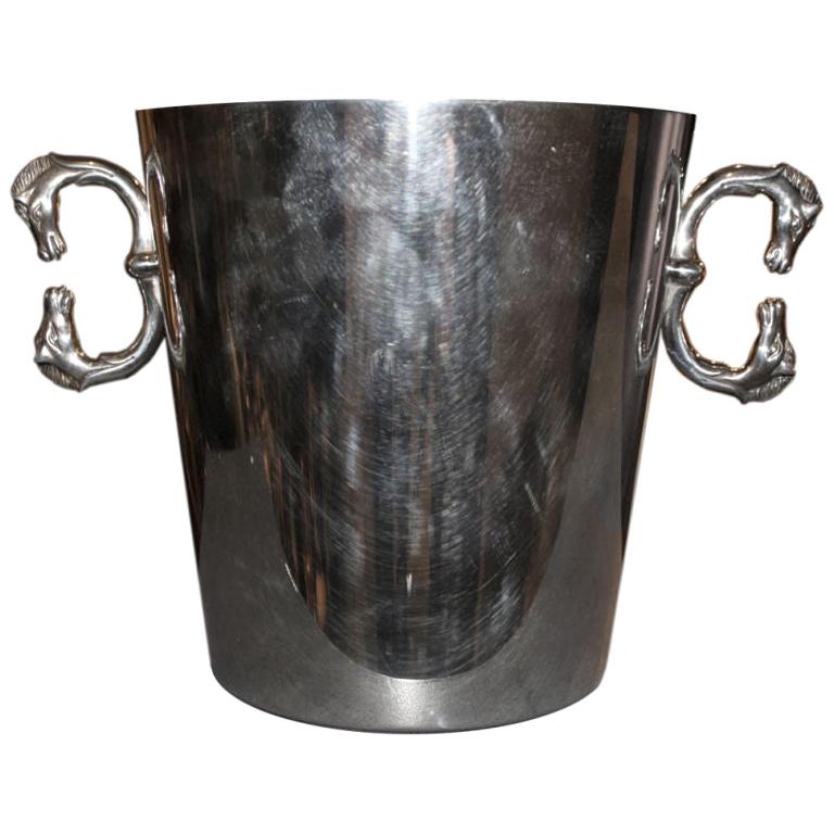 Hermès Horse Head Champagne Bucket For Sale