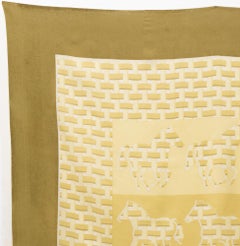 Hermes Horses Unfinished Crepe Silk Scarf crepe