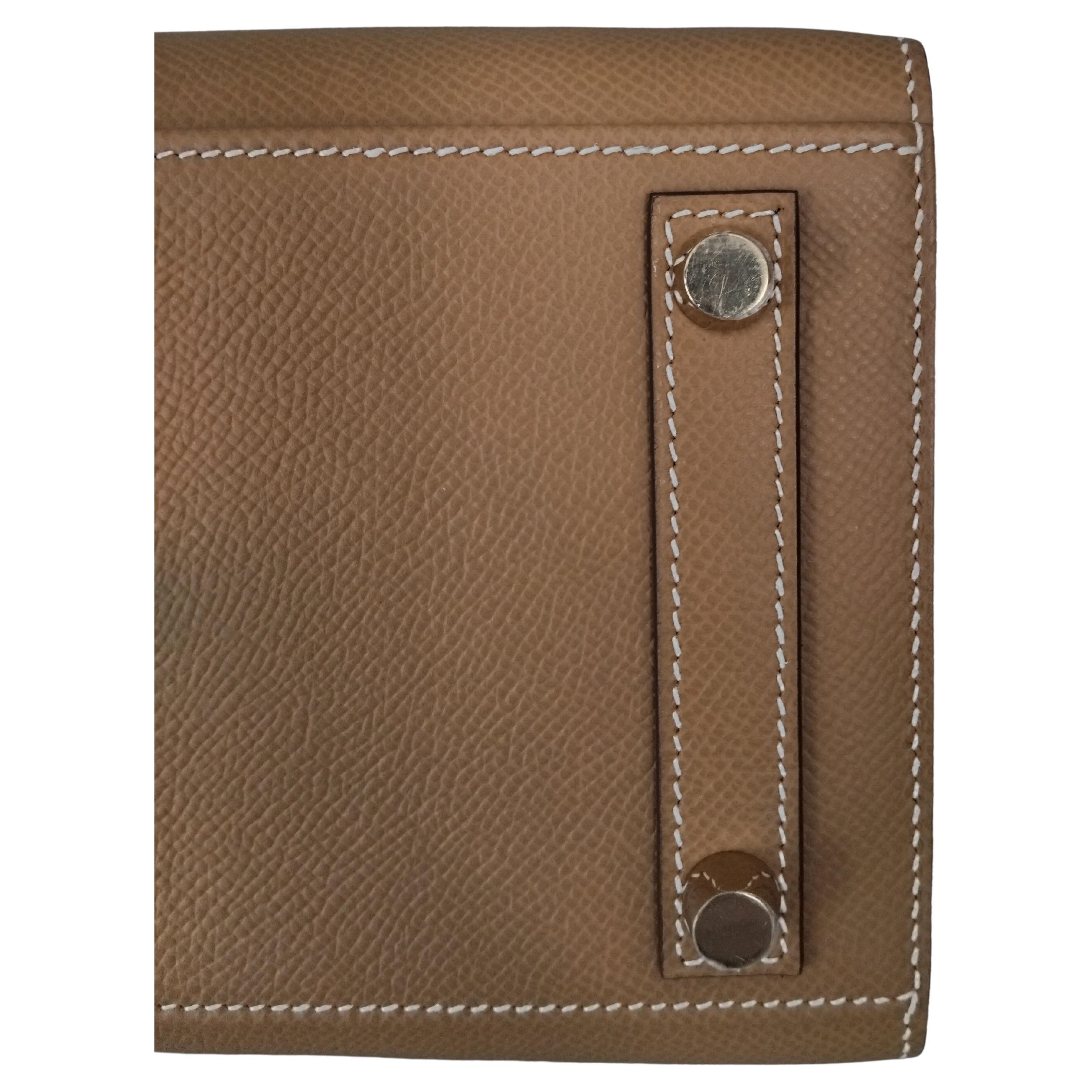 Hermès Hufeisen Birkin 25 cm Sellier Biscuit Craie Epsom Leder im Angebot 4