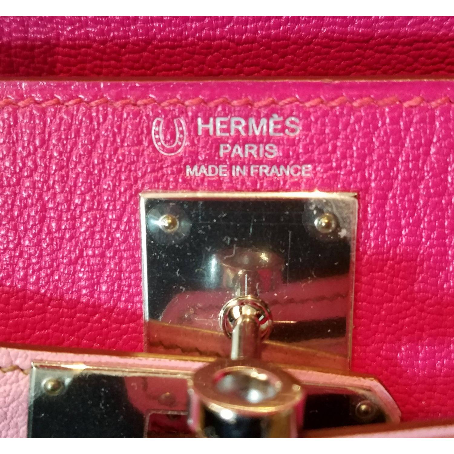 Women's Hermès Horseshoe Stamp Bi-Color Kelly 28 Bag
