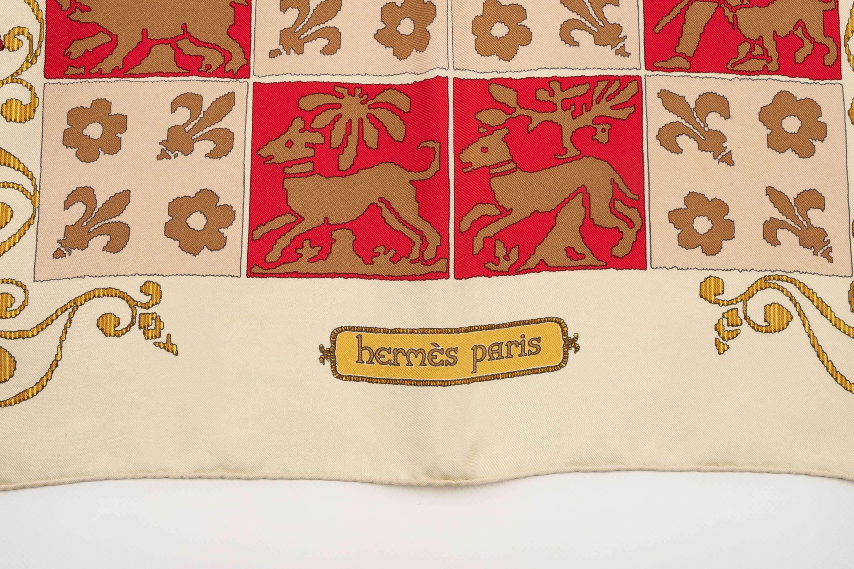 Hermès 'Hourvari' foulard / squared scarf 1