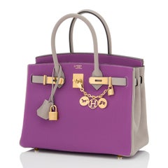 Hermes HSS Birkin 30cm Anemone Gris Asphalte Horseshoe Stamp World Exclusive