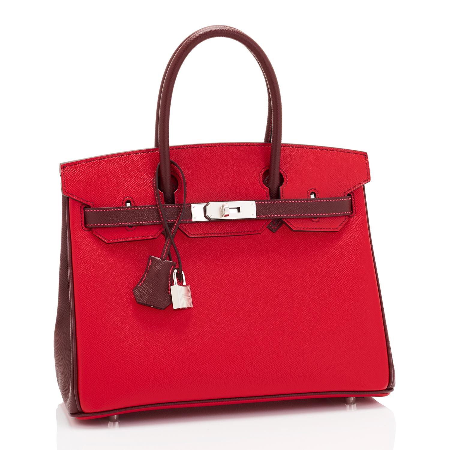 Hermes HSS Birkin 30cm Rouge Casaque Bordeaux Red Horseshoe VIP  In New Condition In New York, NY