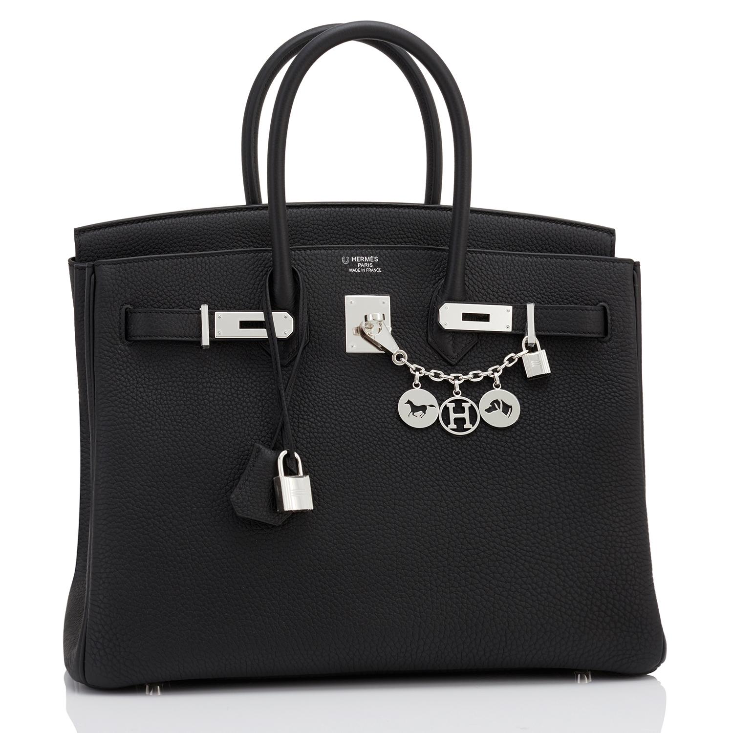 Hermes HSS Birkin 35 Black Indigo Blue Togo Bag VIP Exclusive Y Stamp, 2020 2