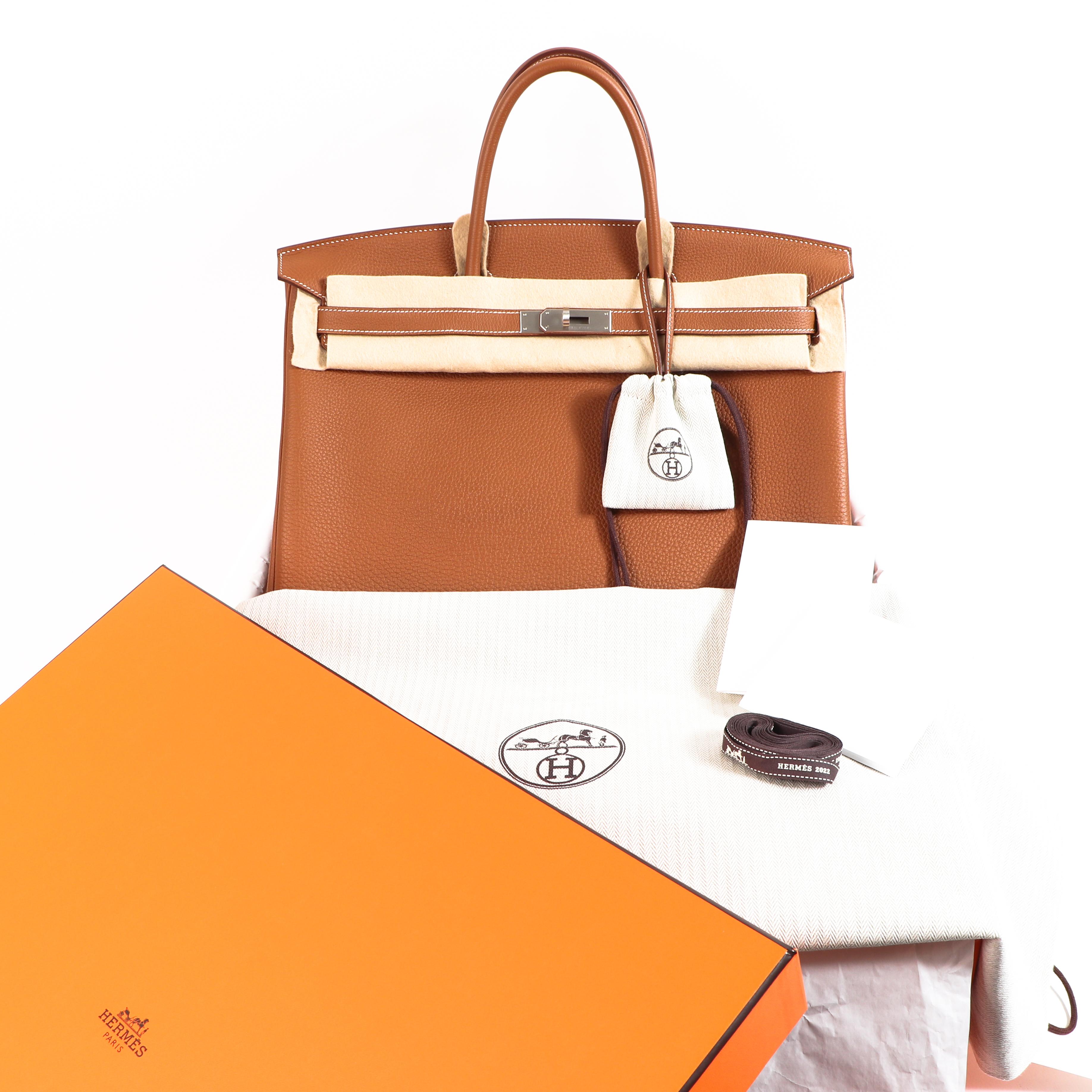 Hermès HSS Birkin 40 Gold/Orange Poppy Togo BPHW 5