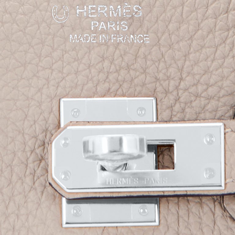Hermes Birkin 30cm HSS Togo 81 Gris Tourterelle 斑鸠灰18 Etoupe 大象灰 银扣 马蹄印  全手工蜡线缝制