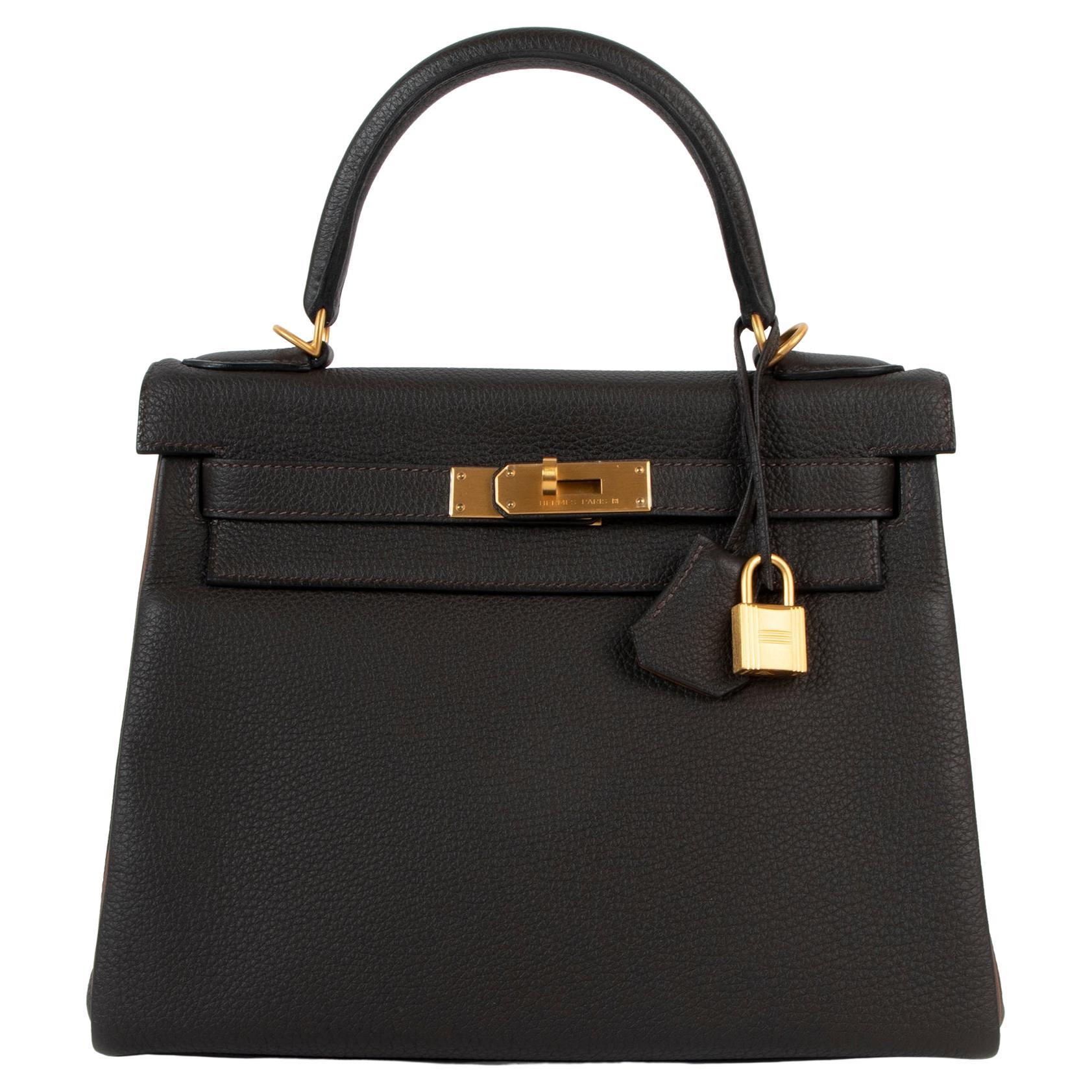 Vintage Black Leather Hermes Bag at 1stDibs