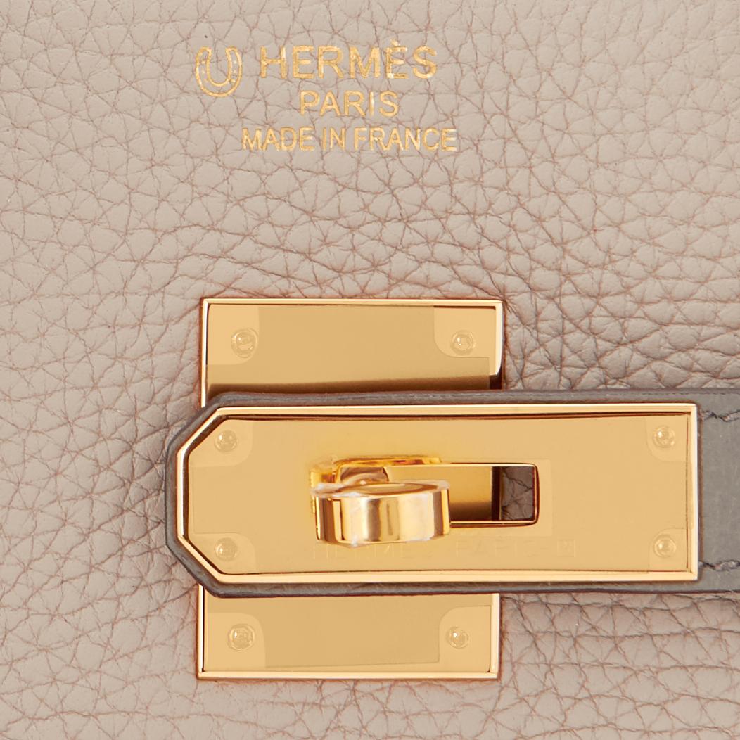 Hermes HSS Tri-Color Birkin Gris Tourterelle Etoupe Etain 35cm Bag VIP Exclusive 4