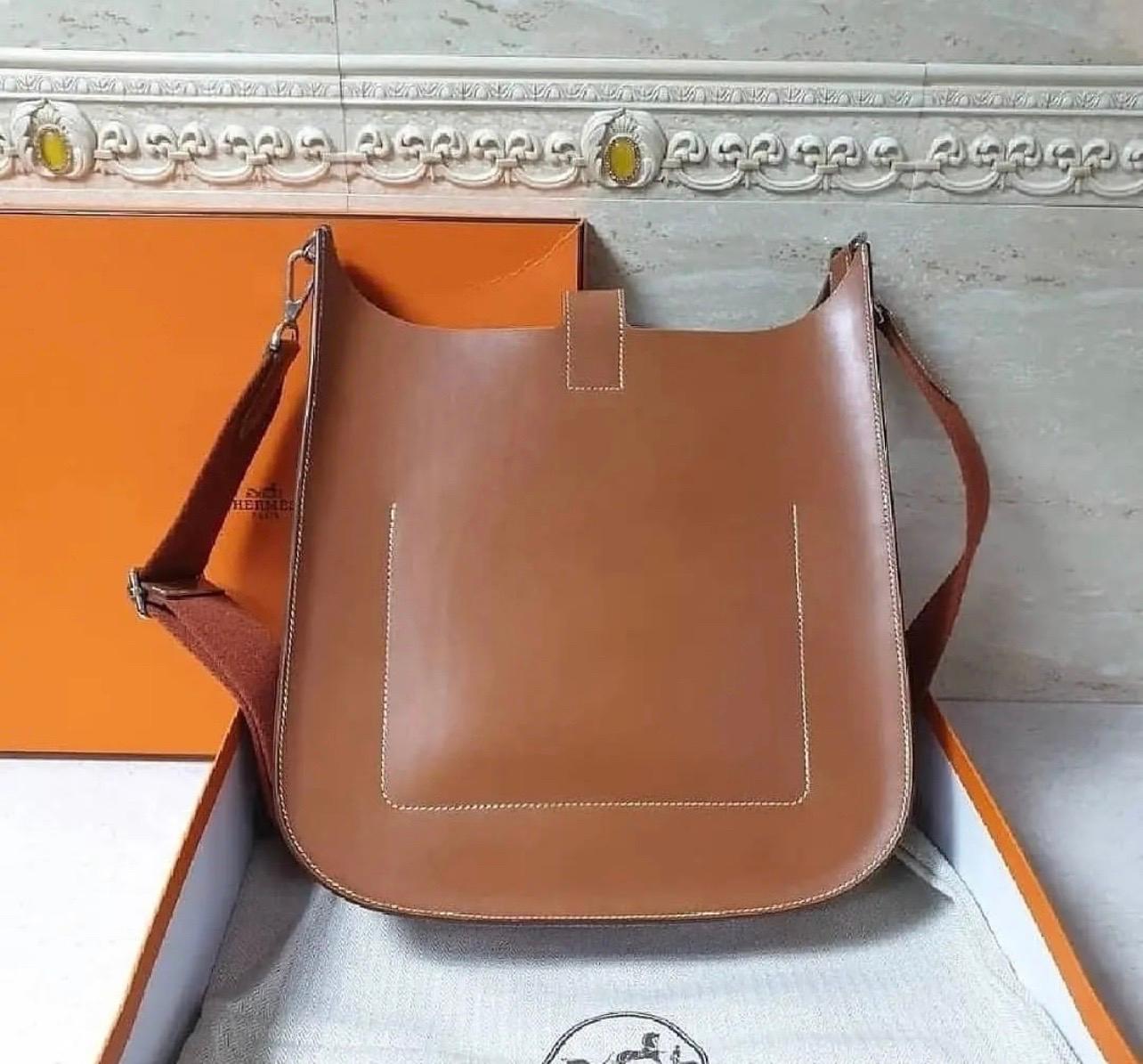 Brown HERMÈS  Hunter Evelyne Sellier