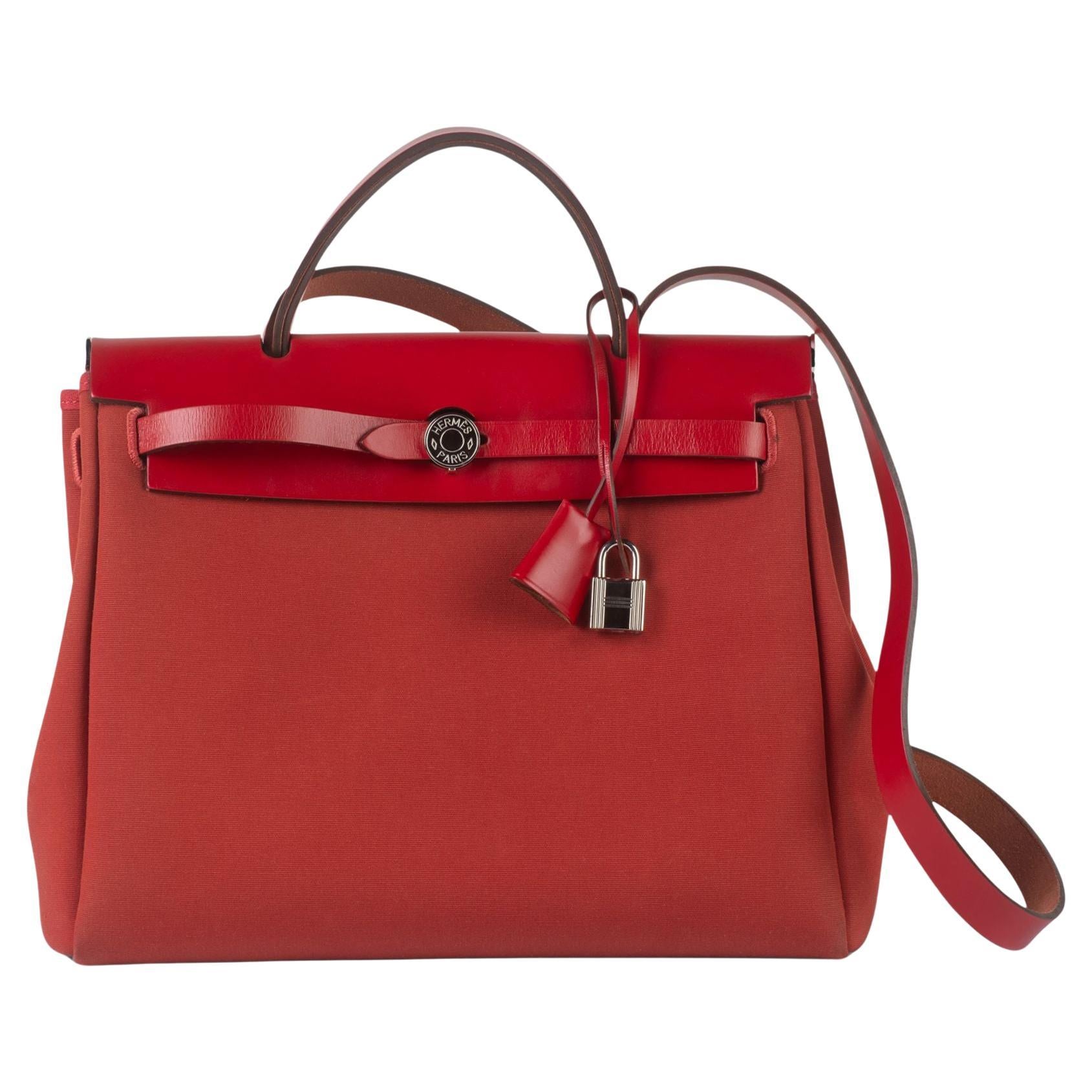 Hermès Hunter Herbag Zip 31 PM Red For Sale