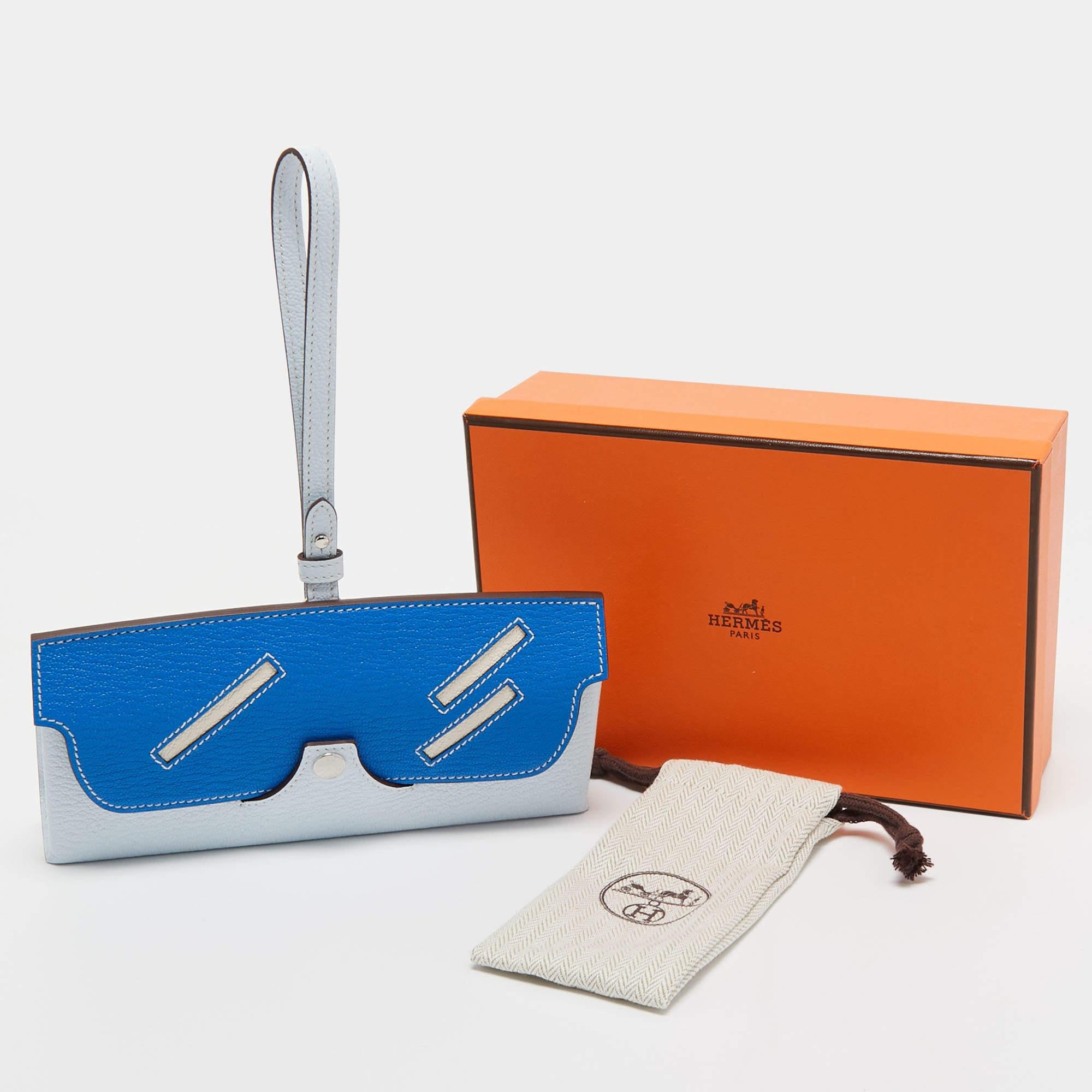 Hermes Hydra /Quebracho /Nauve Sylvestre Mysore In The Loop Wink Sunglasses Case For Sale 8