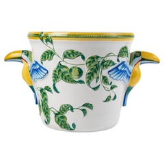 Hermes - Ice Champagne Bucket Toucan Moustiers Faience