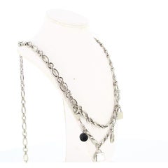 Hermes Iconic Charms Necklace in Steel