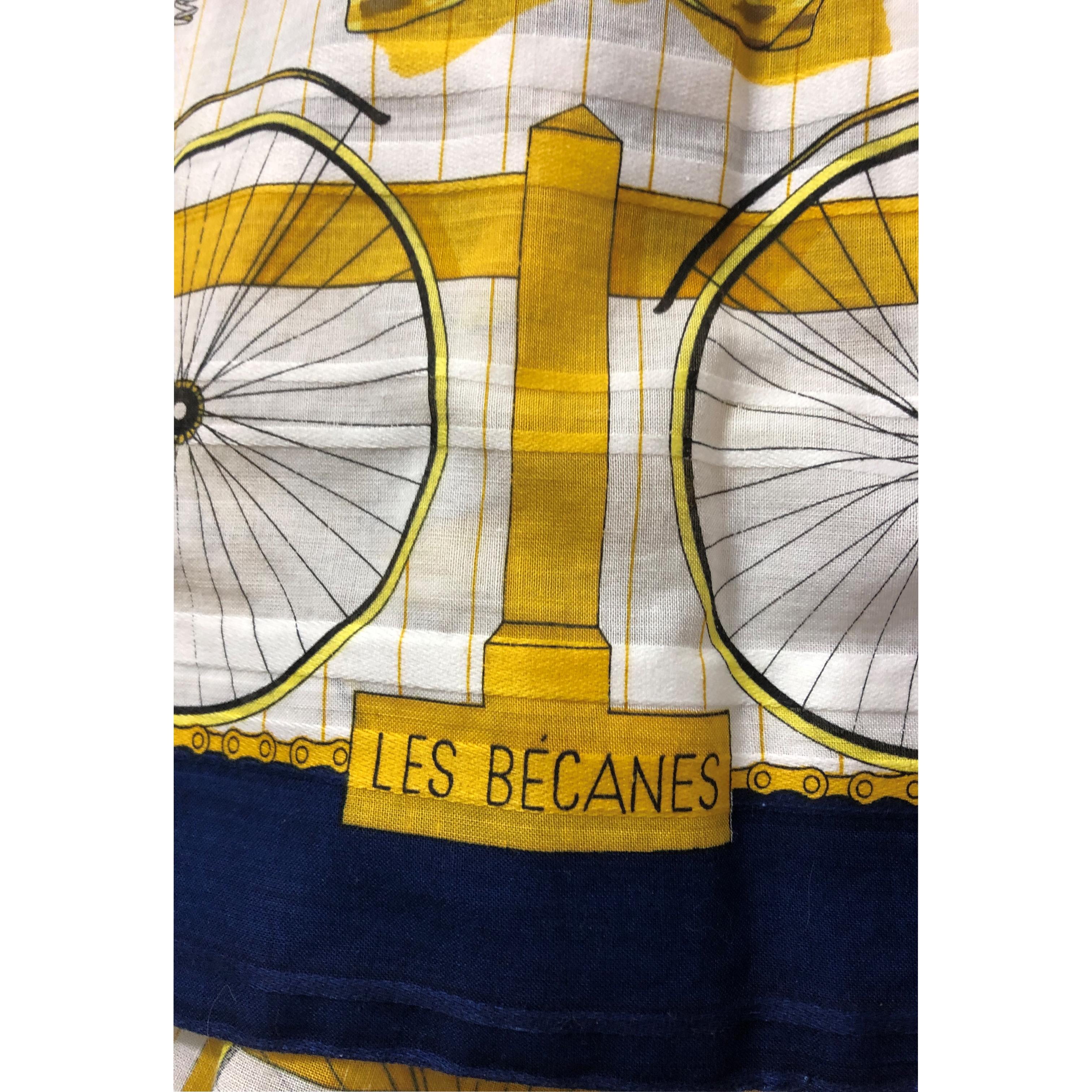 Hermès iconic “Les Bécanes” motifs skirt ensemble. circa 1970s 4