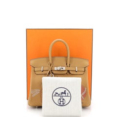 Hermes In and Out Birkin Bag Limited Edition Swift with Palladium Hardware 25
