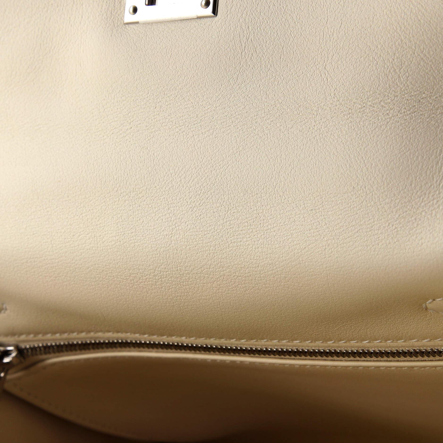 Hermes In and Out Kelly Handbag Limited Edition Swift with Palladium Hard 5