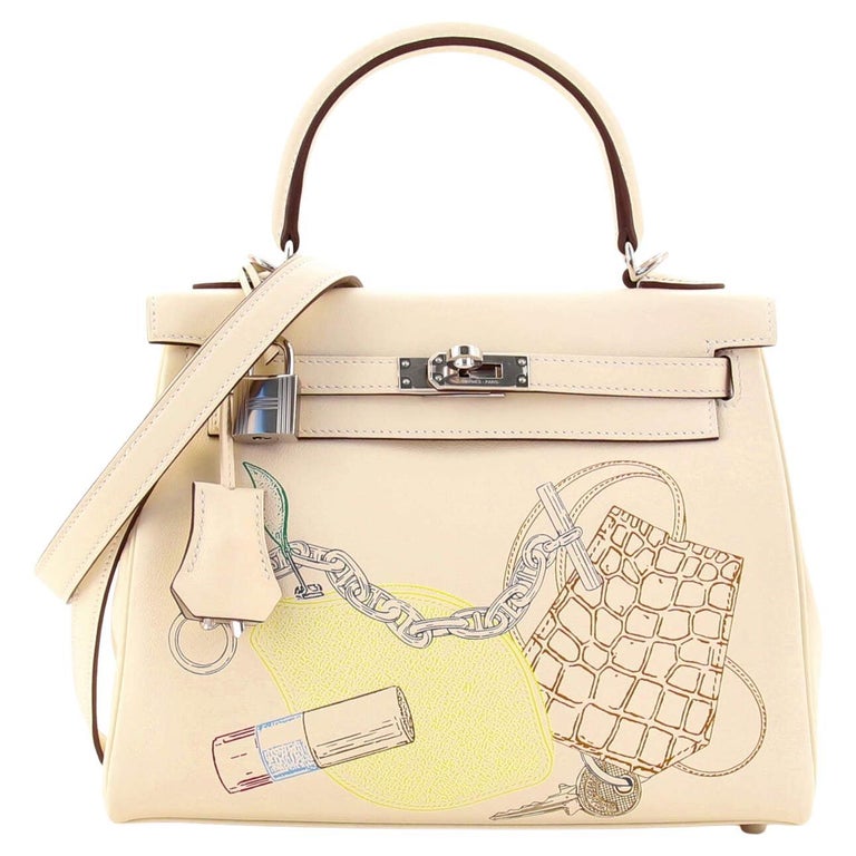 Hermes In and Out Kelly Handbag Limited Edition Swift with Palladium ...