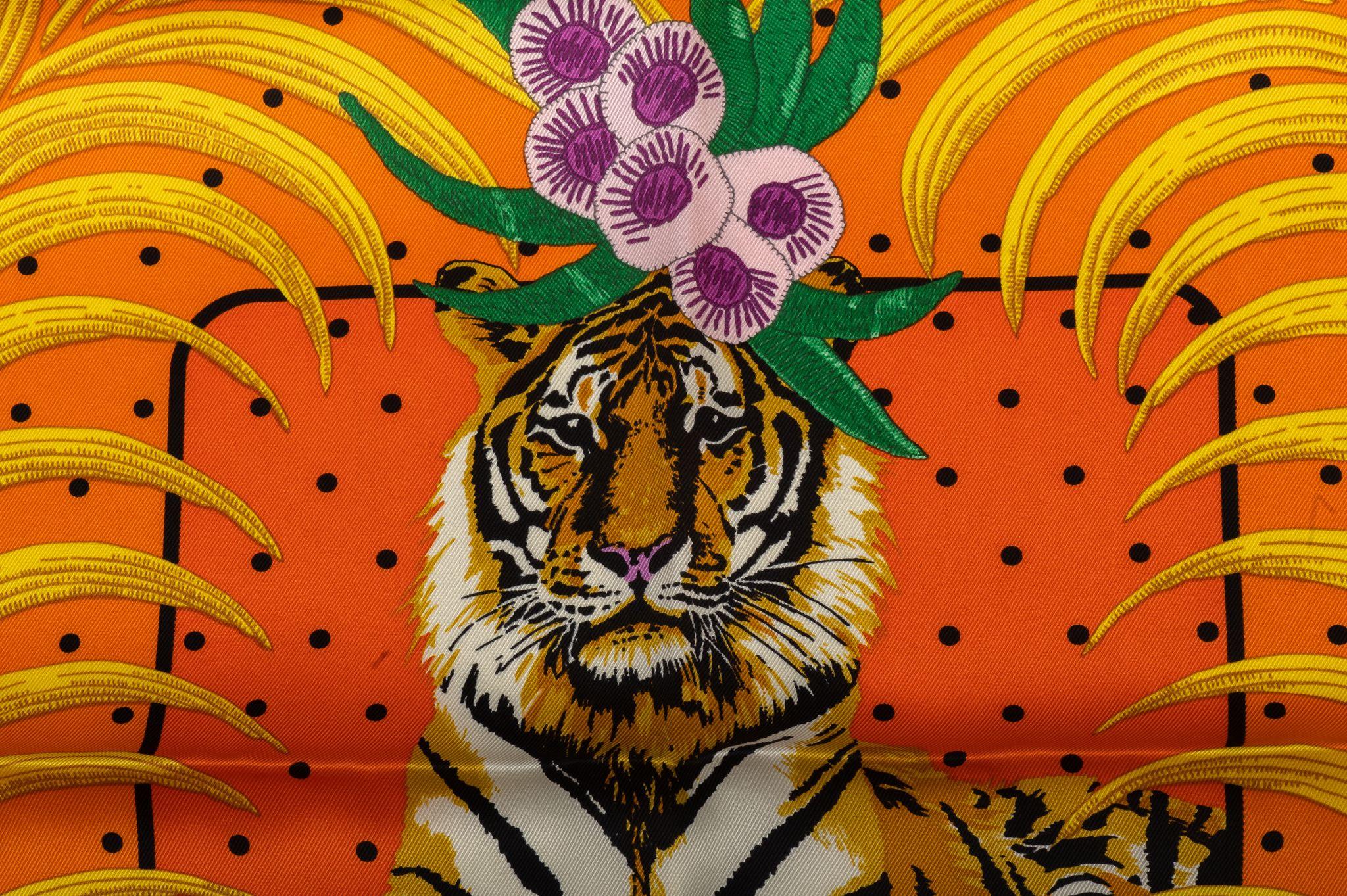 Hermès in Box Hermes Imperial Tiger Orange For Sale 2
